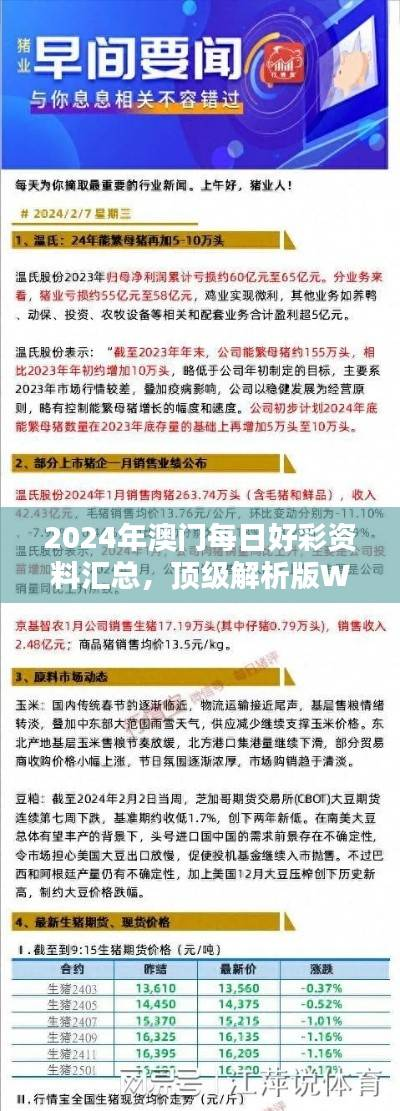 2024年澳门每日好彩资料汇总,顶级解析版WTO645.87