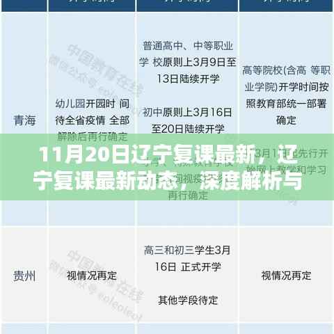 辽宁复课最新动态深度解析与观点阐述（11月20日更新）