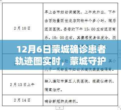 蒙城确诊患者轨迹图实时追踪揭秘，科技重塑防疫新篇章，蒙城守护者的抗疫行动