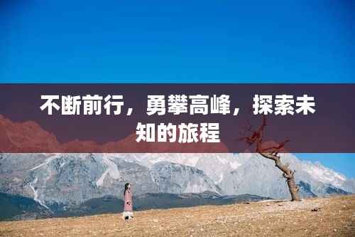 不断前行，勇攀高峰，探索未知的旅程