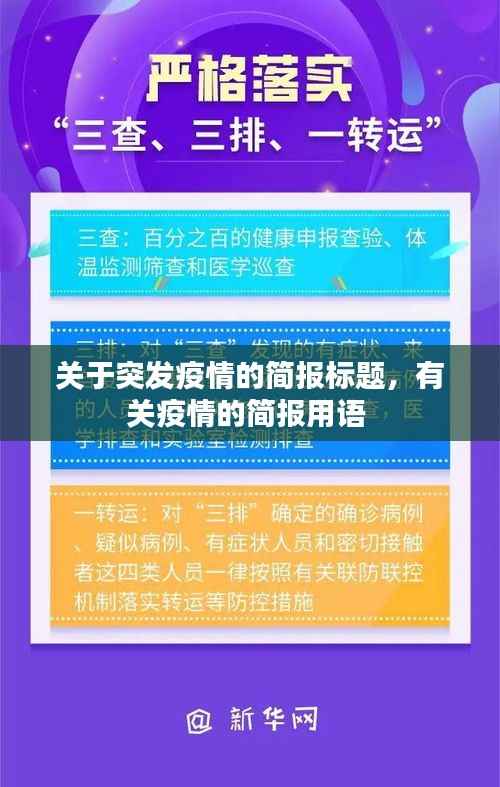 关于突发疫情的简报标题，有关疫情的简报用语 