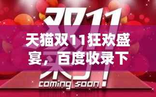 天猫双11狂欢盛宴,百度收录下的购物狂欢季