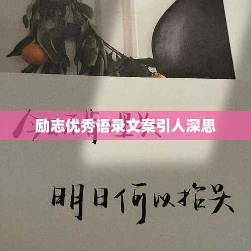 励志优秀语录文案引人深思